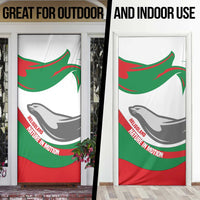 Germany Heligoland Door Cover with Seal Graphic and Red Green Wave Nature - Wonder Print Shop