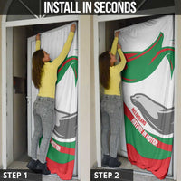 Germany Heligoland Door Cover with Seal Graphic and Red Green Wave Nature - Wonder Print Shop