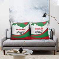 Germany Heligoland Pillow Cover with Seal Graphic and Red Green Wave Nature - Wonder Print Shop