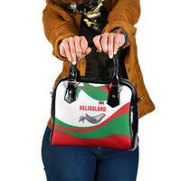 Germany Heligoland Shoulder Handbag with Seal Graphic and Red Green Wave Nature - Wonder Print Shop