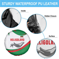 Germany Heligoland Spare Tire Cover with Seal Graphic and Red Green Wave Nature - Wonder Print Shop