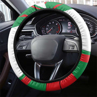 Germany Heligoland Steering Wheel Cover with Seal Graphic and Red Green Wave Nature - Wonder Print Shop