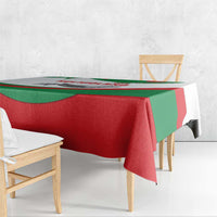 Germany Heligoland Tablecloth with Seal Graphic and Red Green Wave Nature - Wonder Print Shop