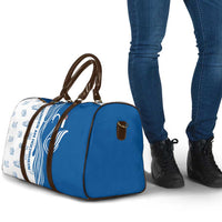 Busingen am Hochrhein Germany Travel Bag with Swan Pattern and Blue White Heart Design - Wonder Print Shop