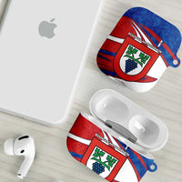 Busingen am Hochrhein Germany AirPods Case with Grape Crest Design and Red Blue Wine Theme - Wonder Print Shop