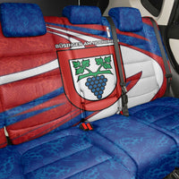 Busingen am Hochrhein Germany Back Car Seat Cover with Grape Crest Design and Red Blue Wine Theme - Wonder Print Shop
