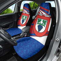 Busingen am Hochrhein Germany Car Seat Cover with Grape Crest Design and Red Blue Wine Theme - Wonder Print Shop