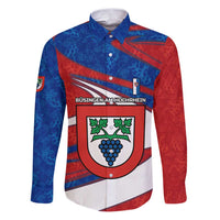 Busingen am Hochrhein Germany Family Matching Puletasi and Hawaiian Shirt with Grape Crest Design and Red Blue Wine Theme - Wonder Print Shop
