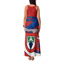 Busingen am Hochrhein Germany Family Matching Tank Maxi Dress and Hawaiian Shirt with Grape Crest Design and Red Blue Wine Theme - Wonder Print Shop