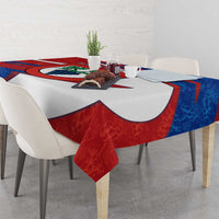 Busingen am Hochrhein Germany Tablecloth with Grape Crest Design and Red Blue Wine Theme - Wonder Print Shop