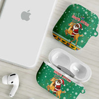 South Africa Christmas AirPods Case Santa Reindeer and Africa Map - Wonder Print Shop