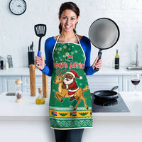 South Africa Christmas Apron Santa Reindeer and Africa Map - Wonder Print Shop