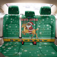 South Africa Christmas Back Car Seat Cover Santa Reindeer and Africa Map - Wonder Print Shop
