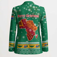 South Africa Christmas Blazer Santa Reindeer and Africa Map - Wonder Print Shop