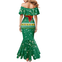 South Africa Christmas Mermaid Dress Santa Reindeer and Africa Map - Wonder Print Shop