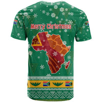 South Africa Christmas T Shirt Santa Reindeer and Africa Map - Wonder Print Shop