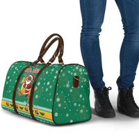 South Africa Christmas Travel Bag Santa Reindeer and Africa Map - Wonder Print Shop