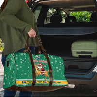South Africa Christmas Travel Bag Santa Reindeer and Africa Map - Wonder Print Shop