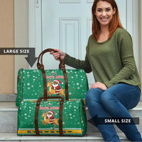 South Africa Christmas Travel Bag Santa Reindeer and Africa Map - Wonder Print Shop