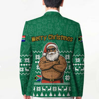 South Africa Christmas Blazer Christmas Santa Claus Tattoo - Wonder Print Shop