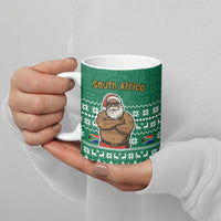 South Africa Christmas Ceramic Mug Christmas Santa Claus Tattoo - Wonder Print Shop