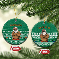 South Africa Christmas Ceramic Ornament Christmas Santa Claus Tattoo - Wonder Print Shop