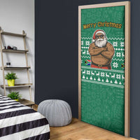 South Africa Christmas Door Cover Christmas Santa Claus Tattoo - Wonder Print Shop
