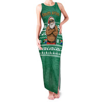 South Africa Christmas Family Matching Tank Maxi Dress and Hawaiian Shirt Christmas Santa Claus Tattoo - Wonder Print Shop