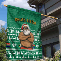 South Africa Christmas Garden Flag Christmas Santa Claus Tattoo - Wonder Print Shop