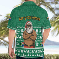 South Africa Christmas Hawaiian Shirt Christmas Santa Claus Tattoo - Wonder Print Shop