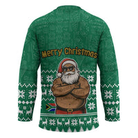 South Africa Christmas Hockey Jersey Christmas Santa Claus Tattoo - Wonder Print Shop