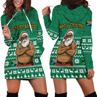South Africa Christmas Hoodie Dress Christmas Santa Claus Tattoo - Wonder Print Shop