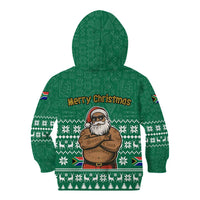 South Africa Christmas Kid Hoodie Christmas Santa Claus Tattoo - Wonder Print Shop
