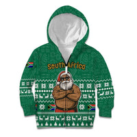 South Africa Christmas Kid Hoodie Christmas Santa Claus Tattoo - Wonder Print Shop