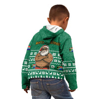 South Africa Christmas Kid Hoodie Christmas Santa Claus Tattoo - Wonder Print Shop