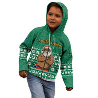 South Africa Christmas Kid Hoodie Christmas Santa Claus Tattoo - Wonder Print Shop