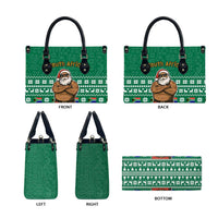 South Africa Christmas Leather Bag Christmas Santa Claus Tattoo - Wonder Print Shop