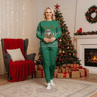 South Africa Christmas Pajama Set Christmas Santa Claus Tattoo - Wonder Print Shop