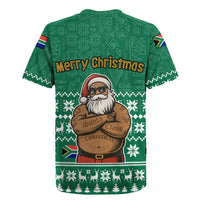 South Africa Christmas Rugby Jersey Christmas Santa Claus Tattoo - Wonder Print Shop