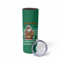 South Africa Christmas Skinny Tumbler Christmas Santa Claus Tattoo - Wonder Print Shop