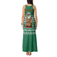 South Africa Christmas Tank Maxi Dress Christmas Santa Claus Tattoo - Wonder Print Shop