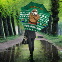 South Africa Christmas Umbrella Christmas Santa Claus Tattoo - Wonder Print Shop
