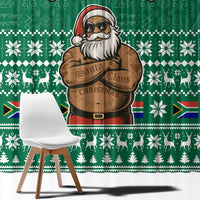 South Africa Christmas Window Curtain Christmas Santa Claus Tattoo - Wonder Print Shop