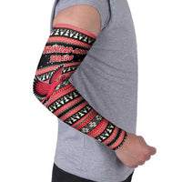 Trinidad and Tobago Christmas Arm Sleeves Bird and Coat of Arms Design - Wonder Print Shop