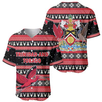 Trinidad and Tobago Christmas Baseball Jersey Bird and Coat of Arms Design - Wonder Print Shop