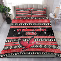 Trinidad and Tobago Christmas Bedding Set Bird and Coat of Arms Design - Wonder Print Shop