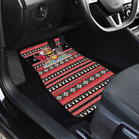 Trinidad and Tobago Christmas Car Mats Bird and Coat of Arms Design - Wonder Print Shop