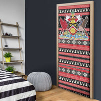 Trinidad and Tobago Christmas Door Cover Bird and Coat of Arms Design - Wonder Print Shop