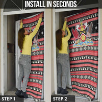 Trinidad and Tobago Christmas Door Cover Bird and Coat of Arms Design - Wonder Print Shop