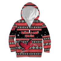 Trinidad and Tobago Christmas Kid Hoodie Bird and Coat of Arms Design - Wonder Print Shop